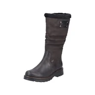 Kozaki damskie - Rieker Damskie 73291 Półdługie kozaki, zielone, 40 EU, zielony, 40 EU - miniaturka - grafika 1