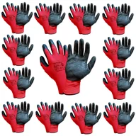Rękawice robocze - Rękawice Robocze Ochronne BHP Lateksowe r.9 12par - miniaturka - grafika 1