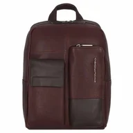 Plecaki - Piquadro Ronnie City Backpack Leather 34 cm marrone - miniaturka - grafika 1