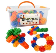 Klocki - Sprytne Klocki. Klocki Konstrukcyjne Kwiatki Stokrotki 80 Elementów Toys4Edu - miniaturka - grafika 1