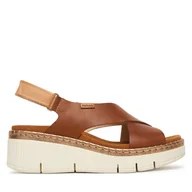 Sandały damskie - Sandały Pikolinos Gomera W0K-0606C1 Brązowy - miniaturka - grafika 1