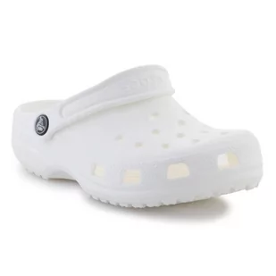 Klapki Crocs Classic Clog Jr 206991-100 białe - Klapki i japonki męskie - miniaturka - grafika 1