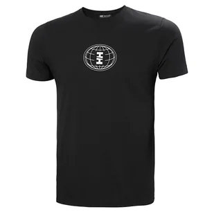Męska Koszulka z krótkim rękawem HELLY HANSEN CORE GRAPHIC T 53936_993 – Czarny - Koszulki męskie - miniaturka - grafika 1