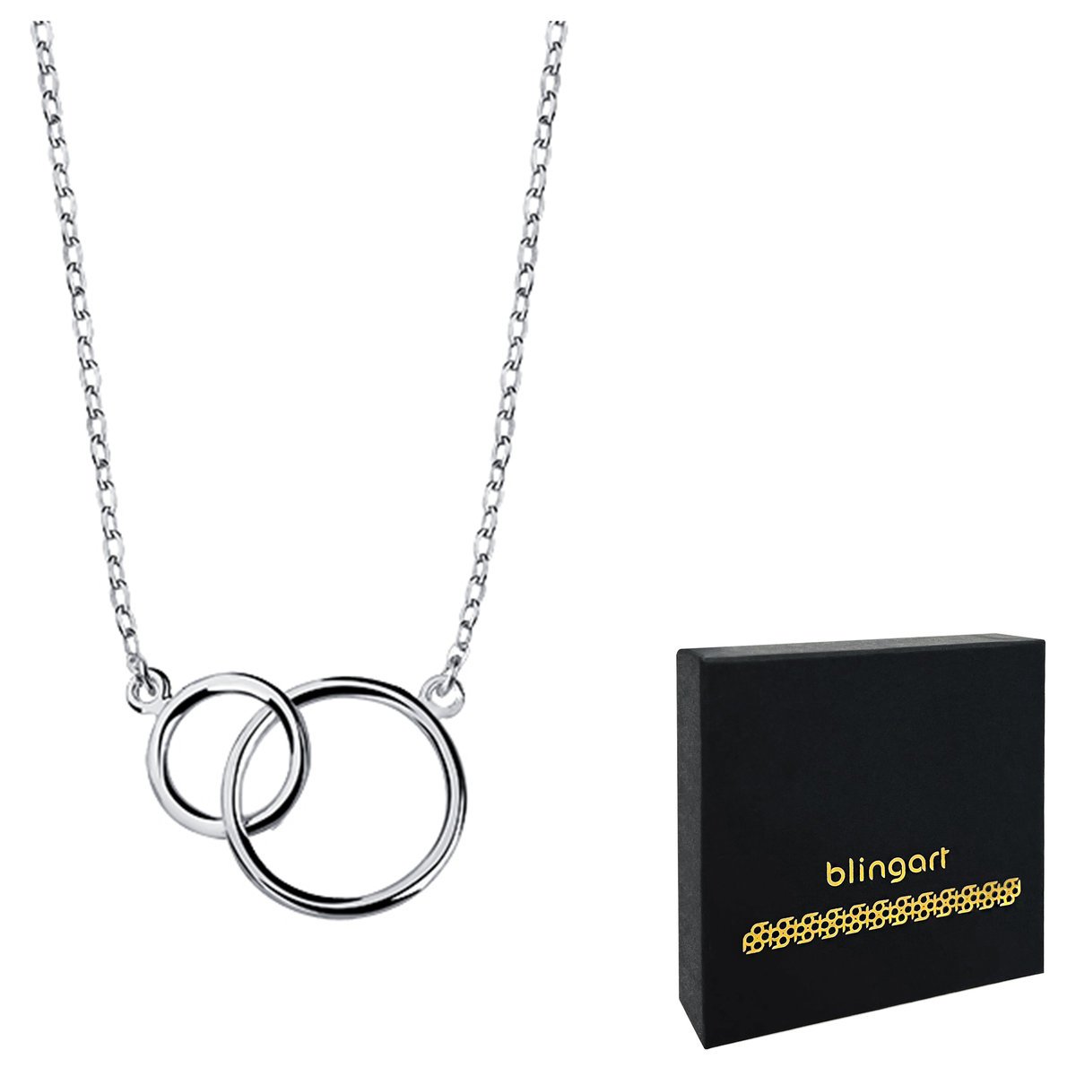 Naszyjnik srebrny damski KÓŁKA regulowany srebro