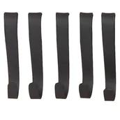 Wieszaki łazienkowe - Haczyki kuchenne czarne 5 szt. - miniaturka - grafika 1