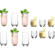 Szklanki - Szklanki do drinków i whisky 12 szklanek: 6 wysokich i 6 niskich - miniaturka - grafika 1