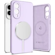 Etui i futerały do telefonów - Etui TECH-PROTECT Liquid Silicone MagSafe do Samsung Galaxy S25 Edge Fioletowy - miniaturka - grafika 1