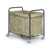 Kosze na śmieci - B2B Partner Wózek do zbioru prania AF08156 grey - miniaturka - grafika 1