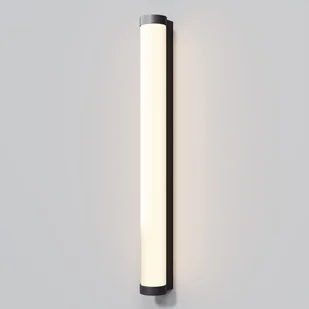 MAYTONI ROUNGE O482WL-L16B3K kinkiet zewnętrzny biała tuba 60cm LED 16W IP54 wykończenie czarne - Lampy ogrodowe - miniaturka - grafika 1