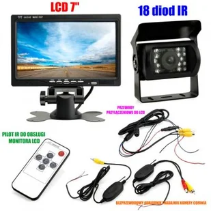 Bezprzewodowa Kamera Cofania/Parkowania do Tira, Busa, Campera.. + Monitor LCD 7". - Kamery cofania - miniaturka - grafika 1