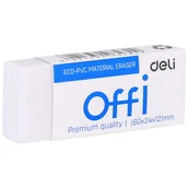Gumki biurowe - Gumka do ścierania mazania szkolna biała szkolna biurowa mała Deli H03110 - miniaturka - grafika 1