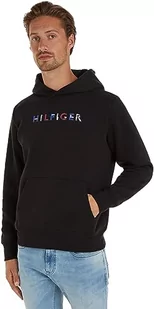 Tommy Hilfiger Męska bluza z kapturem RWB Hilfiger, czarna, L, Czarny, L - Bluzy męskie - miniaturka - grafika 1