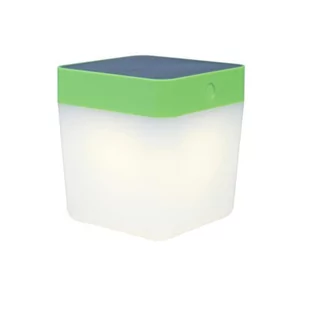 Lutec TABLE CUBE Zielona LED 1W zasilanie solarne IP44 3000K Lampka stołowa zewnętrzna 6908001339 6908001339 - Lampy ogrodowe - miniaturka - grafika 1