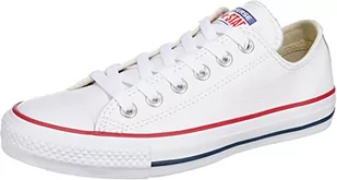 Converse Chuck Taylor All Star skóra Low Top męskie sneakersy białe, biały - optical white - 42.5 EU - Koszulki męskie - miniaturka - grafika 1