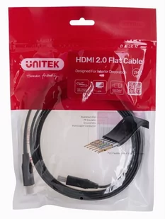 KABEL HDMI 2.0 4K60HZ, PŁASKI, 2M, C11063BK-2M - Kable - miniaturka - grafika 1