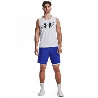 Spodnie sportowe męskie - Męskie spodenki treningowe Under Armour UA Woven Graphic Shorts - niebieskie - UNDER ARMOUR - grafika 1