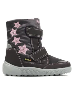 Richter Shoes Kozaki zimowe "Husky" w kolorze fioletowym - Kozaki damskie - miniaturka - grafika 1
