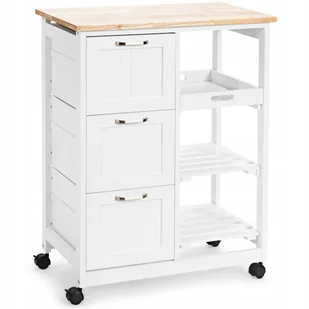Szafka kuchenna Costway biały 37 x 67 x 82,5 cm kolor frontu: biały - Wózki kuchenne - miniaturka - grafika 1
