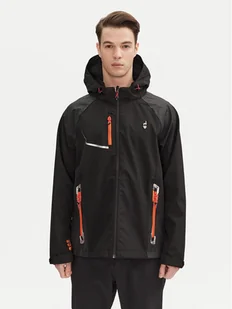 Aulp Kurtka softshell Robin Czarny Regular Fit - Odzież trekkingowa męska - miniaturka - grafika 1