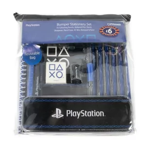Playstation Pinstripe Dark Bumper - zestaw przyborów szkolnych - Przybory szkolne - miniaturka - grafika 1