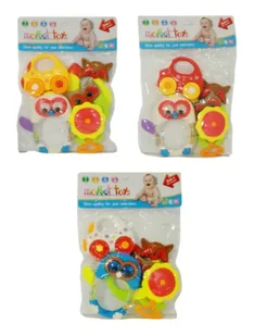 Zabawka dla malucha grzechotki i gryzaczki - SWEDE - Zabawki interaktywne dla dzieci - miniaturka - grafika 1