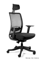 Fotele i krzesła biurowe - Unique Fotel ergonomiczny Anggun 1199-B-BL - miniaturka - grafika 1