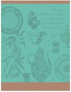 Ściereczki, gąbki, czyściki - Le Jacquard Fran ais Ściereczka kuchenna Macarons Zielona - miniaturka - grafika 1