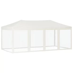 Składany namiot imprezowy ze ściankami, kremowy, 3x6 m - Pawilony ogrodowe - miniaturka - grafika 3