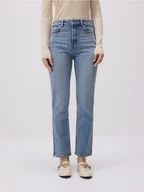 Spodnie damskie - Reserved - Jeansy straight - niebieski - miniaturka - grafika 1