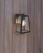 Lampy ogrodowe - Lutec Elewacyjna LAMPA ogrodowa FIA 5290903012 ścienna OPRAWA zewnętrzna metalowa IP44 czarna 5290903012 - miniaturka - grafika 1