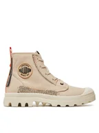 Trampki damskie - Palladium Trampki 99183-297-M Beżowy - miniaturka - grafika 1