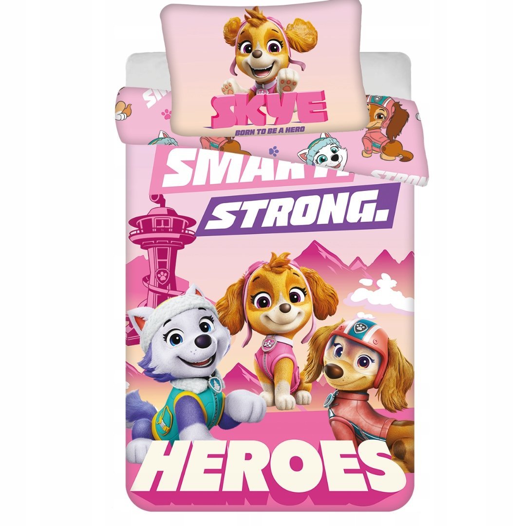 Pościel Dziecięca Psi Patrol Skye 100x135 Smart Strong Heroes Bawełna