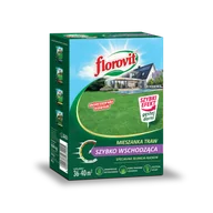 Nawozy ogrodnicze - Florovit mieszanka traw SZYBKO WSCHODZĄCA karton 0,9 kg - miniaturka - grafika 1