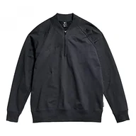 Koszulki męskie - G-STAR RAW Męski t-shirt z zamkiem błyskawicznym Men's Bombeweeter Half Zip, czarny (Caviar D136-D301), XL - miniaturka - grafika 1