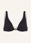 Stroje kąpielowe - Seafolly Góra Od Bikini Bralette Beach Bound schwarz - miniaturka - grafika 1