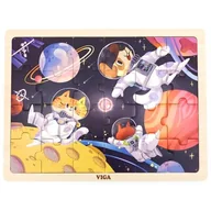 Puzzle - Viga 44646 Puzzle na podkładce 24 elementy - kosmos - miniaturka - grafika 1