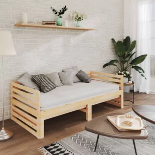 Lumarko Łóżko wysuwane, 2 x (90x200) cm, lite drewno sosnowe - Łóżka - miniaturka - grafika 4