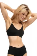 Biustonosze - Julimex Infinity soft bra czarny biustonosz sportowy - miniaturka - grafika 1