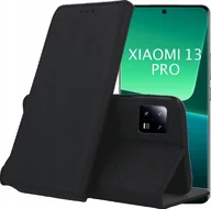 Etui i futerały do telefonów - Hello Case ETUI Z KLAPKĄ DO XIAOMI 13 PRO CZARNE ZAMYKANE MAGNETYCZNE KABURA FUTERAŁ - miniaturka - grafika 1