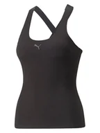 Koszulki sportowe damskie - Puma Top sportowy "Flawless Sculpt Built-In" w kolorze czarnym - miniaturka - grafika 1