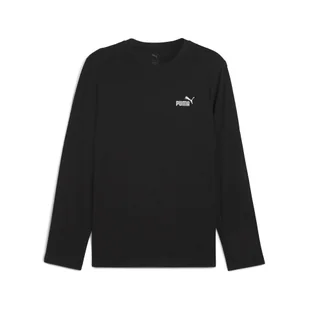 Męska koszulka Essentials z logo No. 1 i długim rękawem PUMA Black - Koszulki sportowe męskie - miniaturka - grafika 1