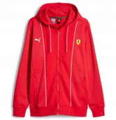 Bluzy męskie - Bluza PUMA FERRARI RACE HOODED SWEAT JACKET na suwak z kapturem XXL - miniaturka - grafika 1