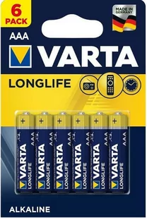 Varta Bateria LR03 AAA Long Life Alkaline (6 szt.) - Baterie i akcesoria - miniaturka - grafika 2