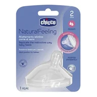 Akcesoria do karmienia - Chicco Smoczek Naturalfeeling Na Butelkę 1 Szt Silikonowy Przepływ Średni - miniaturka - grafika 1