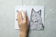 Podkładki pod mysz - Owczarek belgijski podkładka pod mysz z psem Art-Dog - miniaturka - grafika 1