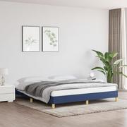 Łóżka - Lumarko Rama łóżka, niebieska, 180x200 cm, obita tkaniną - miniaturka - grafika 1