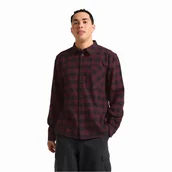 Koszule męskie - Męska koszula flanelowa Jack Wolfskin LITE FLANNEL SHIRT M CHECK amaranth - 3XL - miniaturka - grafika 1