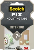 Taśmy izolacyjne i naprawcze - Scotch Taśma montażowa Interior 19 mm x 1.5 m Fix - miniaturka - grafika 1