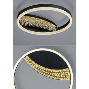 Lampa sufitowa LED Dana kryształowy dekor, okrągła - Lampy sufitowe - miniaturka - grafika 3