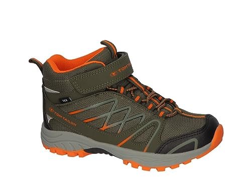 Tom Tailor Kids Chłopięce 4270110002 buty trekkingowe, khaki pomarańczowy, 35 EU